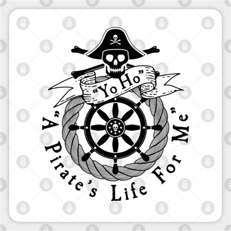 Pirate Series Yo Ho A Pirates Life For Me Black Graphic Pirates