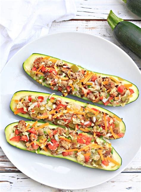 Baked Zucchini Boats ~ Vegan Recipe ~ This Wife Cooks