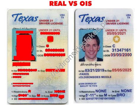 Oldironsidesfakes Ph Texas Driver Licenseold Tx U21