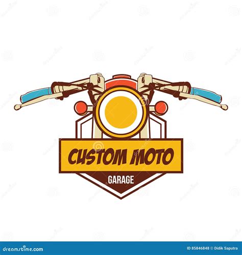 Classic Motorcycle Logo Stock Vector Illustration Of Cycle 85846848