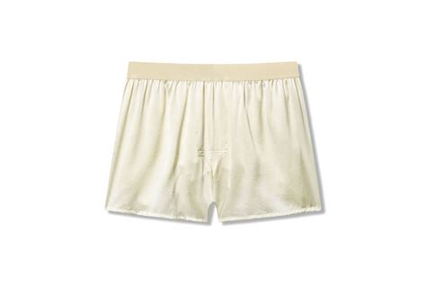 Men S Silk Boxer Shorts In Pearl White Chuochu