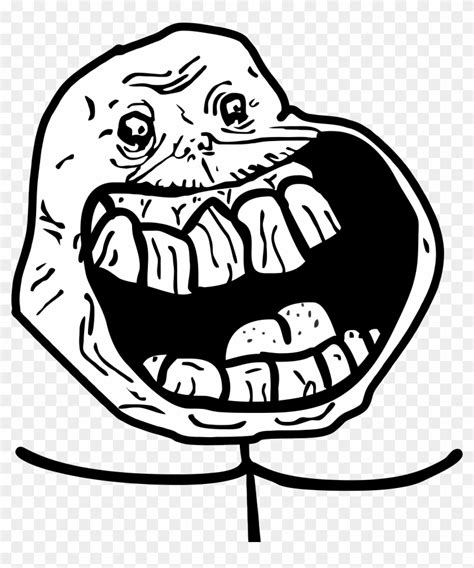 Troll Face Forever Alone Png Happy Forever Alone Meme Transparent