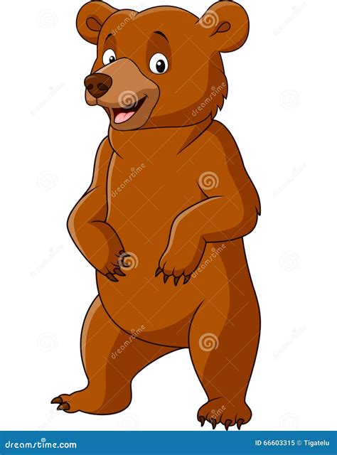 Bear Standing And Roaring Silhouette Monochrome Vector Bear Logo