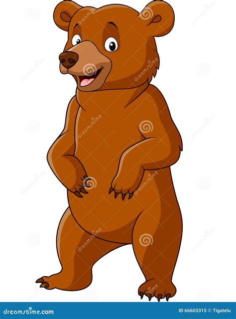 Grizzly Bear Standing Clipart