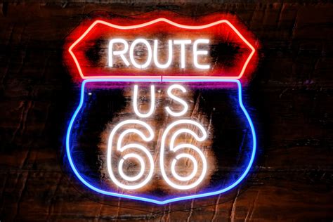 Route 66 Neon Schild Historische Route 66 Neon Licht Neon Etsy