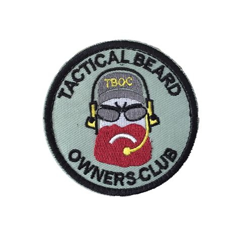 Military Tactical Beard Embroidery Armband Morale Patch Badge