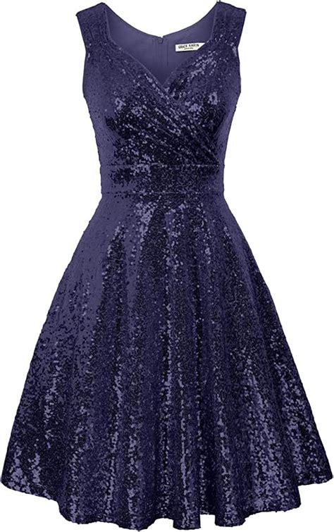 Amazon Com Blue Cocktail Dress