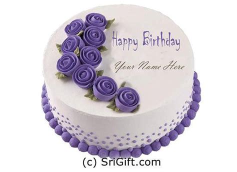 Countdown begins from now reignite your love with valentine's day gifts delivery in sri lanka. Purple Happy Birthday Cake | SriGift.com | Gift Kapruka In ...