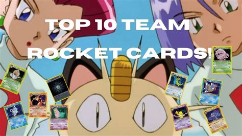 Top 10 Pokémon Team Rocket Holo Cards Youtube