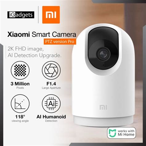 Xiaomi Mi 360 Home Security Camera 2k Pro White Bhr4193gl