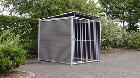 WPC dog kennel FERM with roof 2x2 m