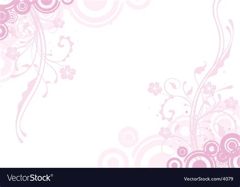 Pink Floral Background Royalty Free Vector Image