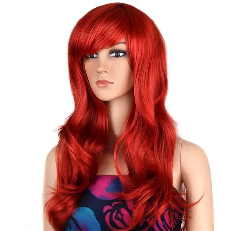 Buy Ecvtop Wigs 28 Inch Wavy Curly Cosplay Wig Women Wig Long Hair Heat