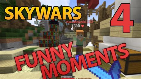 Skywars Funny Moments 4 Hypixel Skywars Minecraft Defib Youtube