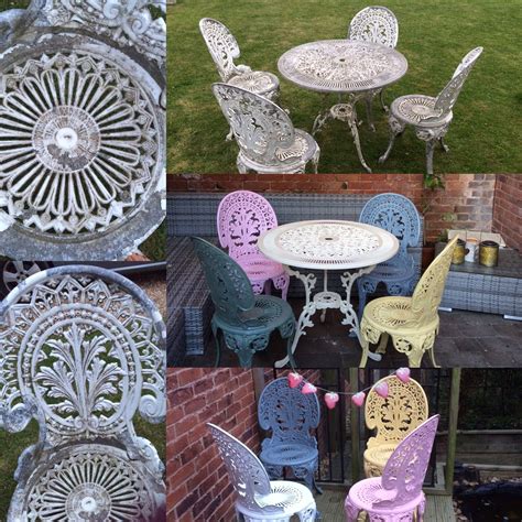 Cast Aluminium Patio Set Before After During Wilkinsons So Metal