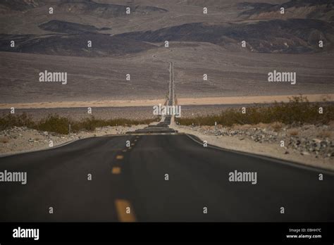 Highway 190 Death Valley National Park California Usa Stock Photo