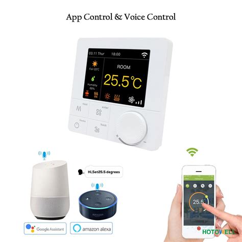 Colorful Screen Room Thermostat Smart Thermostat For Fcu System