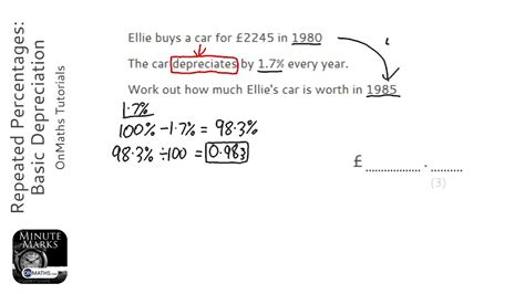 How To Solve Depreciation Math Problems Harry Carrols English Worksheets
