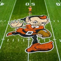 Cleveland Browns Unveil New Field Design With Brownie The Elf At