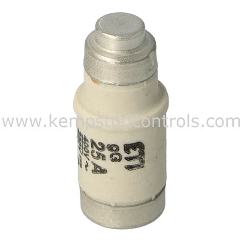 Eti D0225agl D02 E18 25a Gl Bottle Fuse 400v Kempston Controls