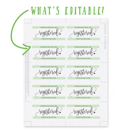 Print Your Own Wedding Registry Cards Download Now