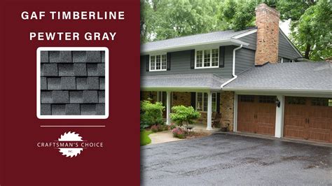 GAF Timberline Pewter Gray Roofing Shingles Design Ideas Project