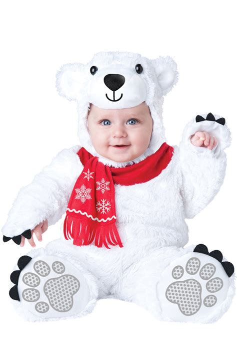 Disfraz De Oso Polar Talla Medium12 18 Meses Para Bebé Halloween
