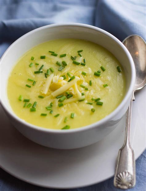 Begin by trimming the leeks, discarding the tough outer layer. Potato Leek Soup - A smooth, creamy, no cream recipe that ...