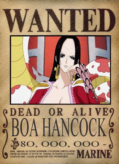 Wanted Boa Hancock Animasi Bajak Laut