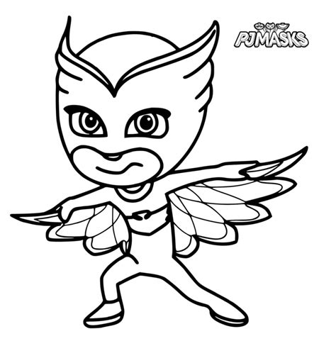 Color catboy, gekko and owlette with luna girl, romeo, and night ninja. PJ Masks Coloring Pages - Best Coloring Pages For Kids