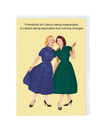 Cath Tate Cards Separated Friends Friendship Card Wildwood Artisan Ts