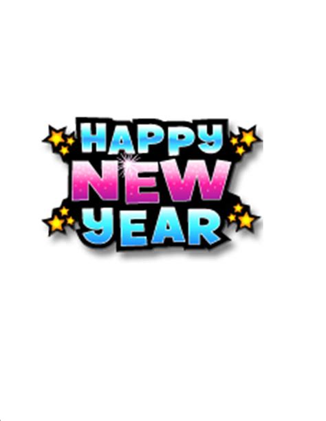 Happy New Year Black And White Clipart Wikiclipart