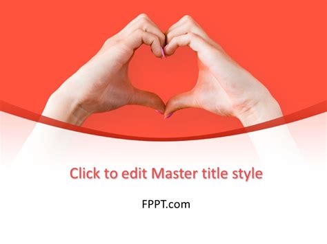 Free Hand Making Heart Sign Powerpoint Template Free Powerpoint Templates