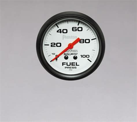 Auto Meter Phantom Fuel Pressure Gauge 67mm 0 100 Psi Atm 5812