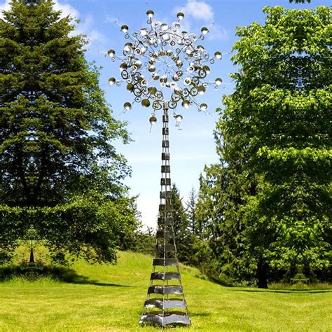 Mark White Wind Kinetic Sculpture Polished Stainless Steel Sculptures