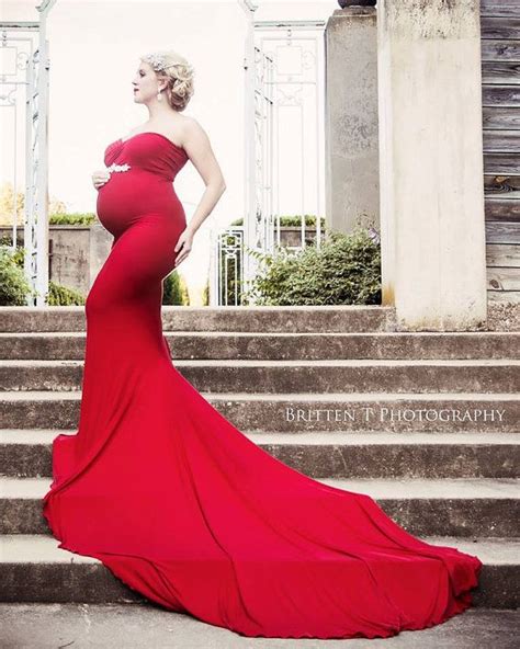 Slim Fit Maternity Gown For Photo Shoots Jessica Gown Etsy