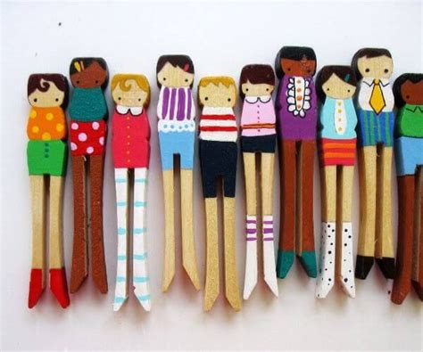 Peg Dolls From Clothespins Clothes Pins Peg Dolls Clothes Pin Crafts