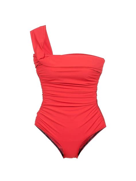 Lanvin Red Swimming Costume Swimwear Fashion Fashion Red Swimwear