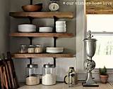 Rustic Kitchen Wall Shelves