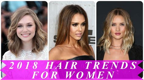Trendy Hairstyles For Women 2018 Side Swept Hairstyles Long Face Hairstyles Lob Hairstyle