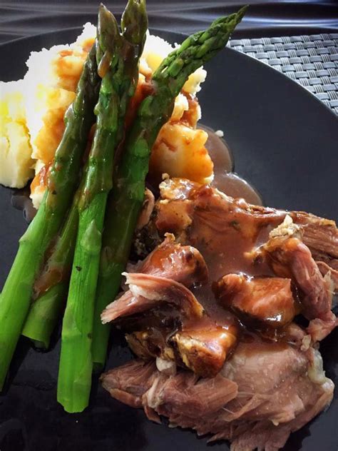 Slow Cooked Roast Lamb With Gravy Slow Cooker Central Recipe Slow