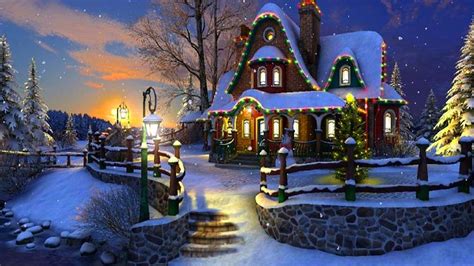 Christmas Winter Scenes Wallpapers 51 Background Pictures