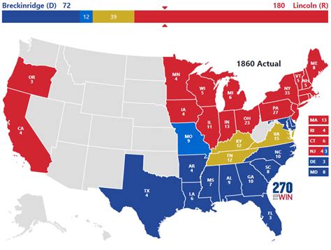1860 (mdccclx) was a leap year starting on sunday of the gregorian calendar and a leap year starting on friday of the julian calendar, the 1860th year of the common era (ce) and anno domini. Presidential Election of 1860