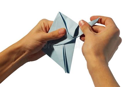 Hands Making Origami Royalty Free Stock Photos Image 5536648