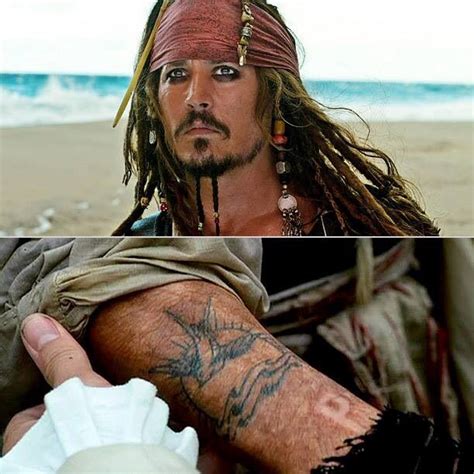 Pin By Bright On Johnny Depp Movie Tattoos Jack Sparrow Tattoos
