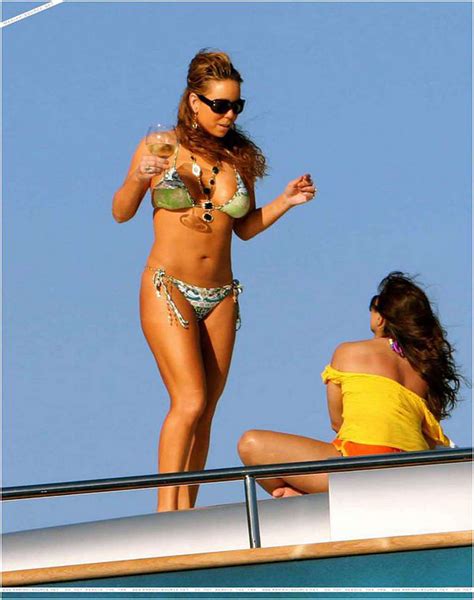 Mariah Carey Exposing Her Sexy Body And Hot Ass In Bikini On Yacht Porn