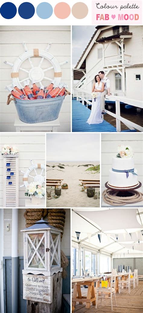 Nautical Beach Wedding Ideas Nautical Themed Beach Wedding