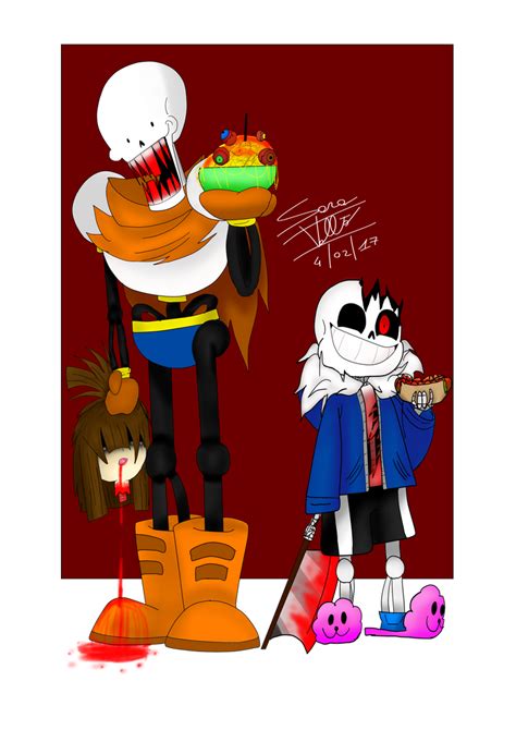 Papyrus And Sans Horrortale By Skullgirl 2000 On Deviantart
