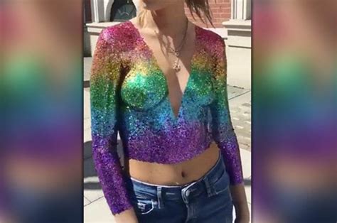 Where Are Her Nipples Viewers Mesmerised By Babes Glitter Top