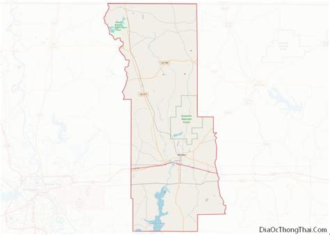 Map Of Webster Parish Louisiana
